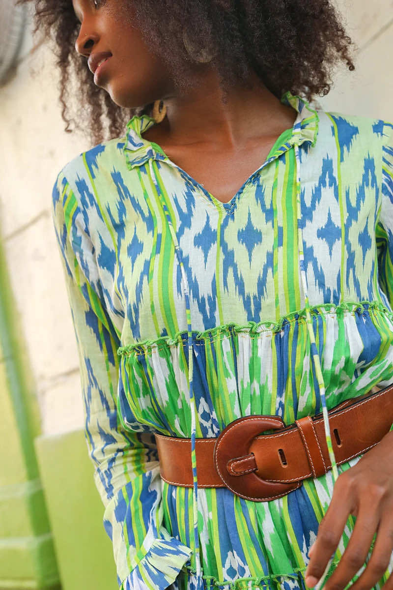 Cuba maxi dress,green