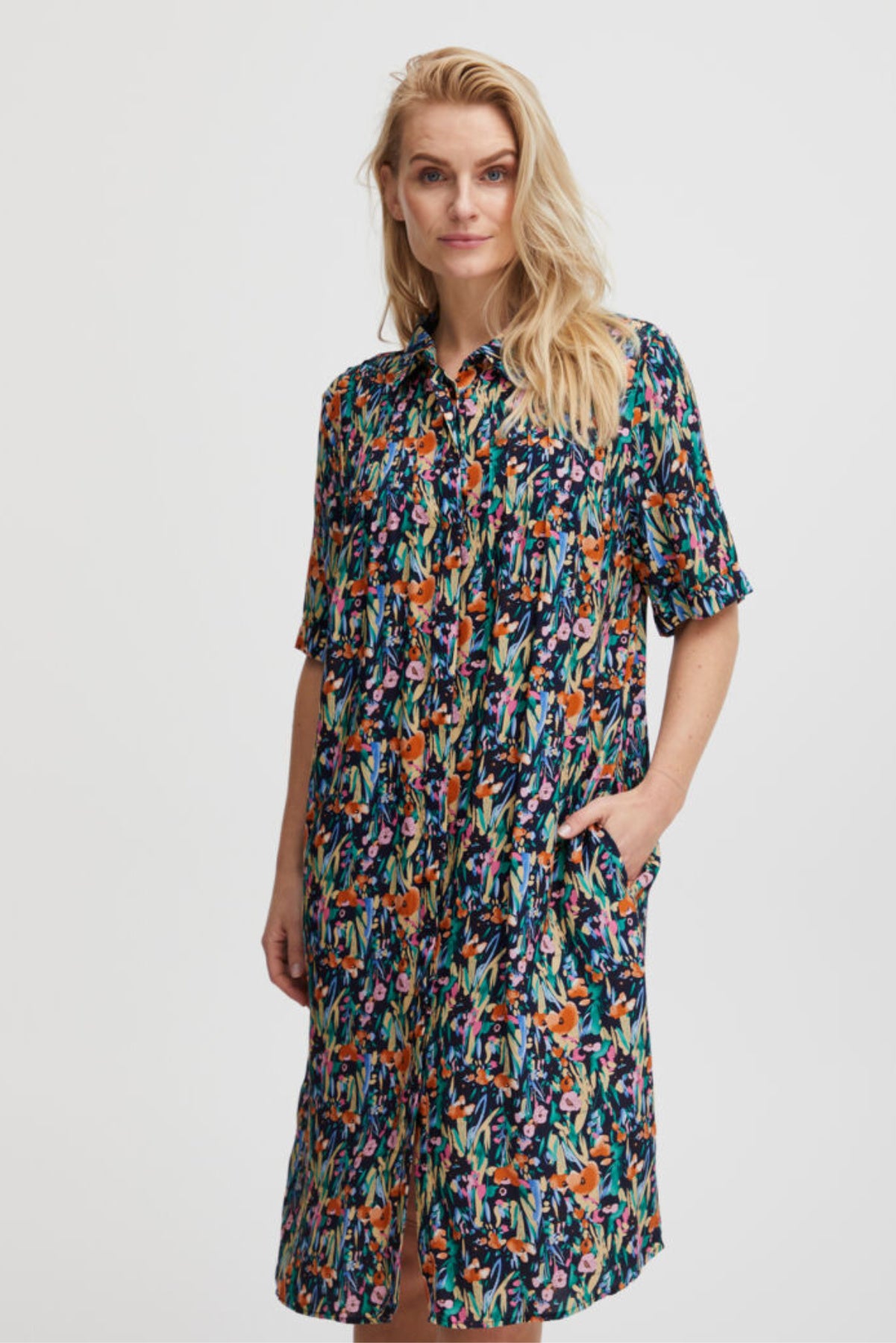 Annica shirt dress, multicolour