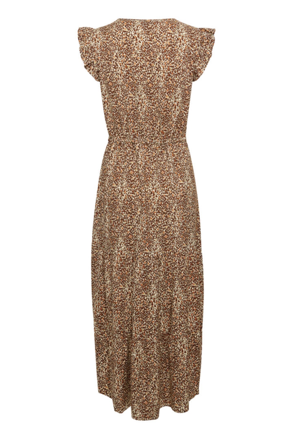 Joella frill dress, coffee