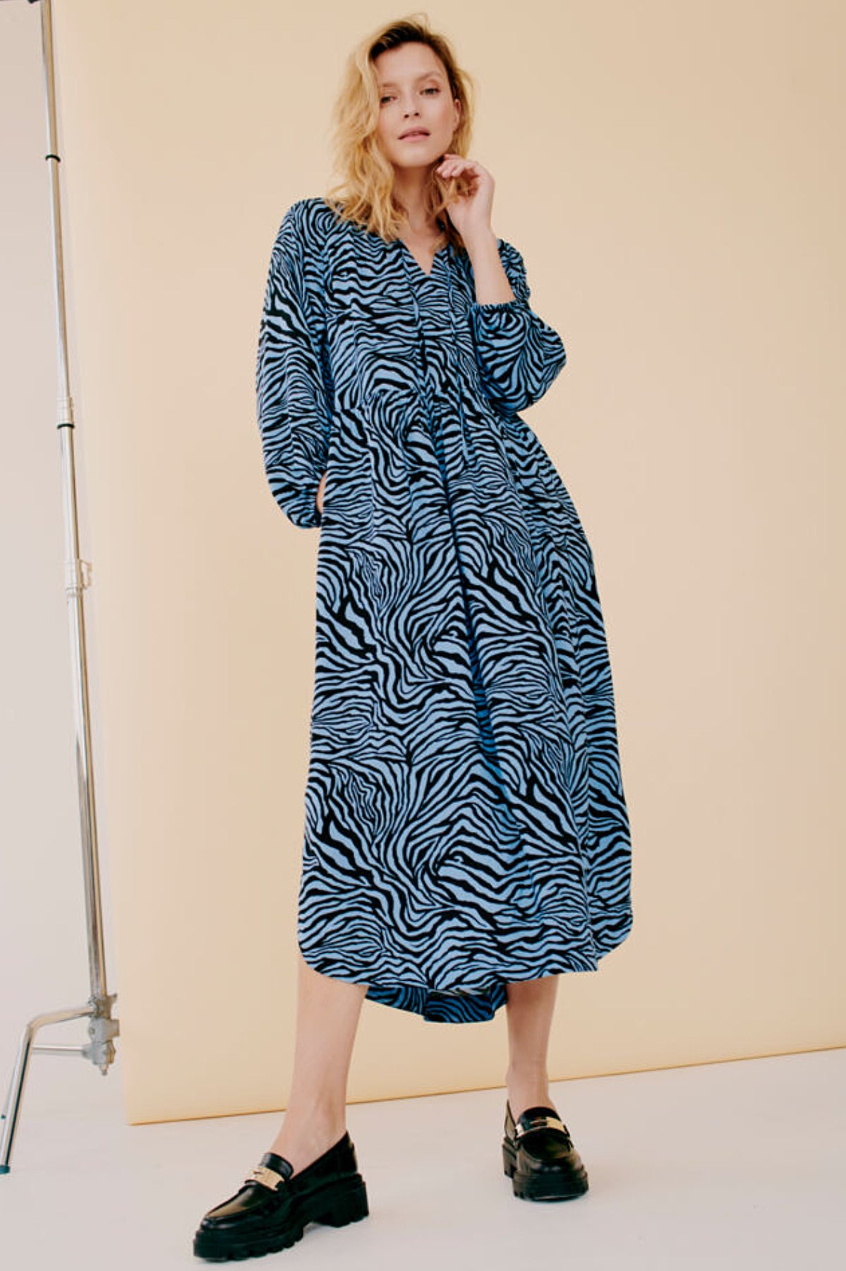 Joella midi dress, denim blue