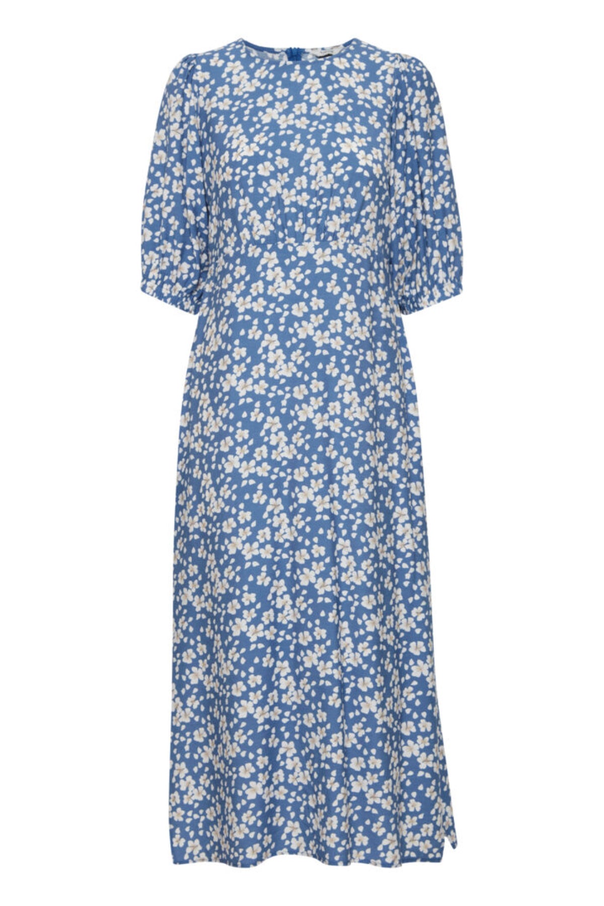 Ibano midi dress, denim blue