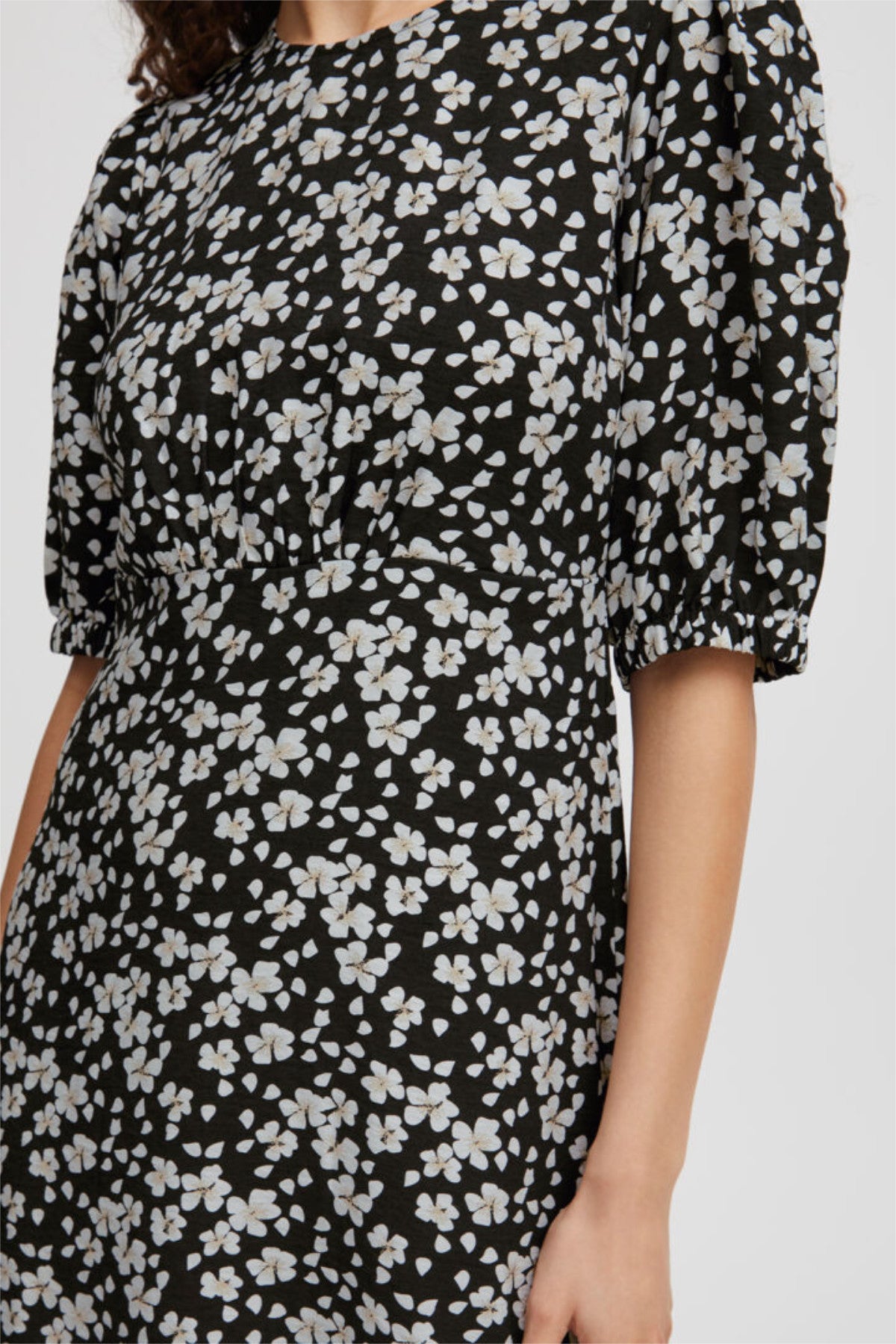 Ibano midi dress, black