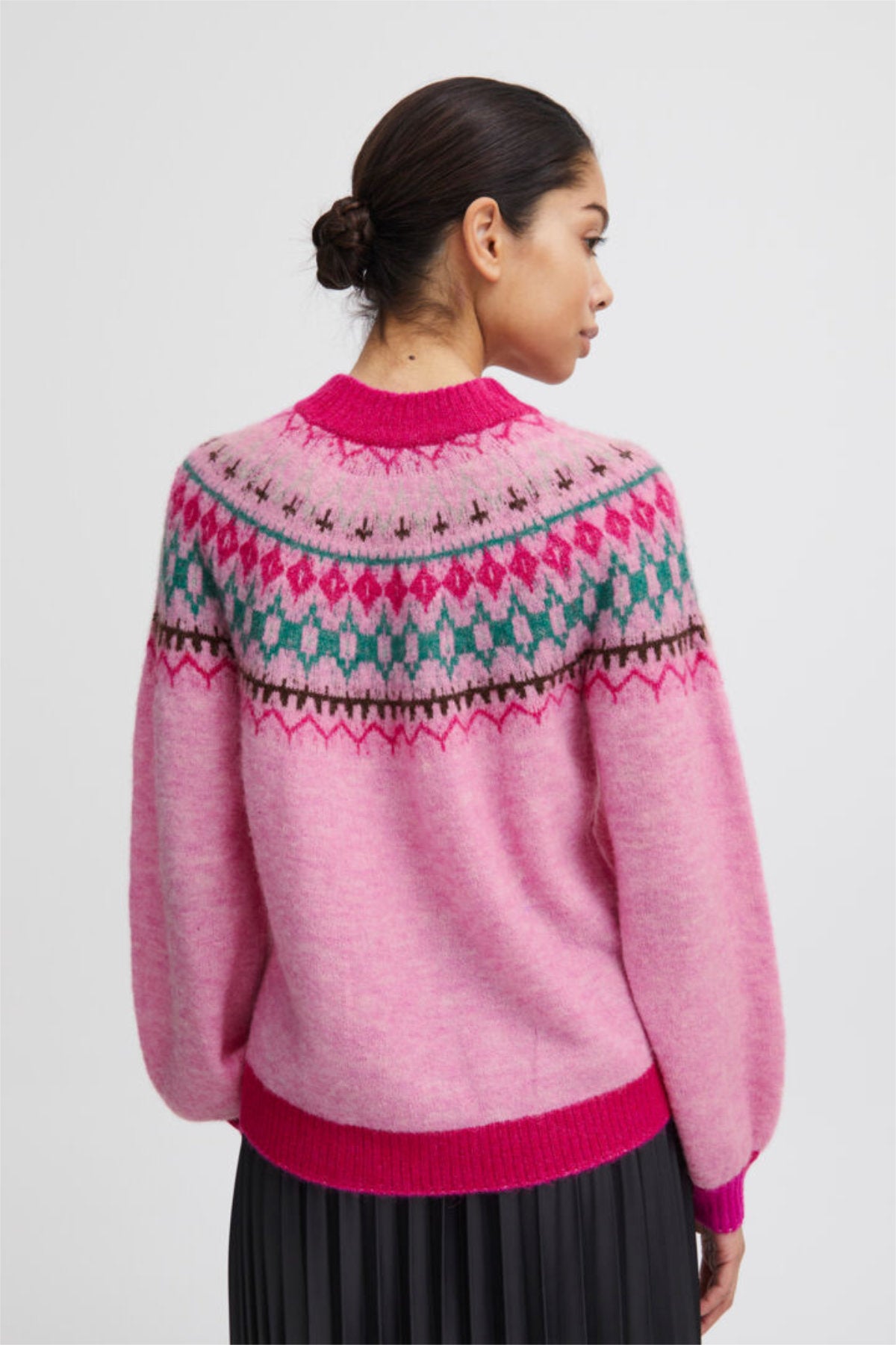 Maritne scandi jumper, cyclamen