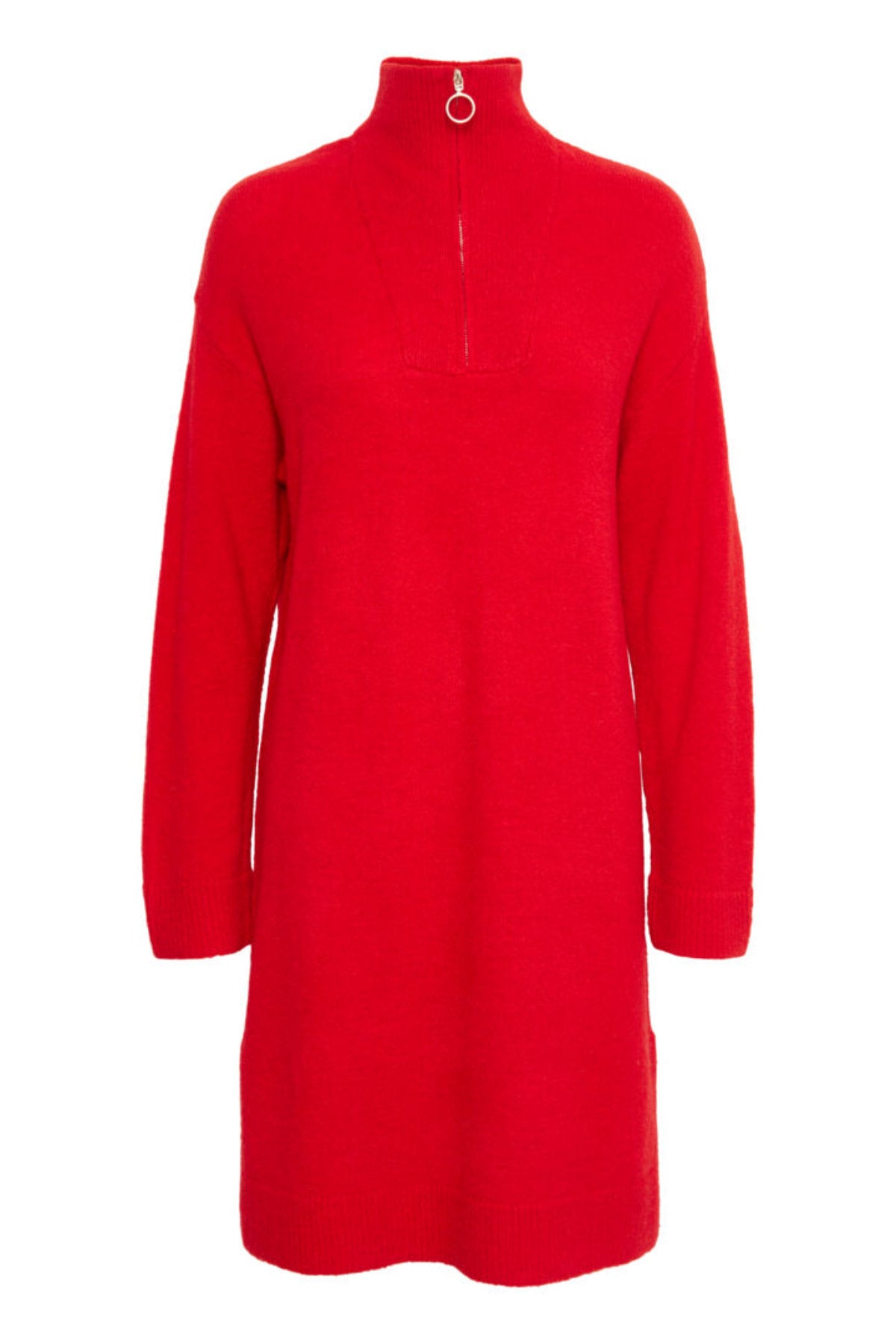 Martha zip tunic, red