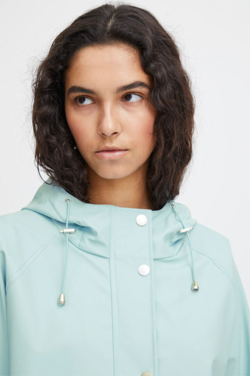 Tazi raincoat, duck egg