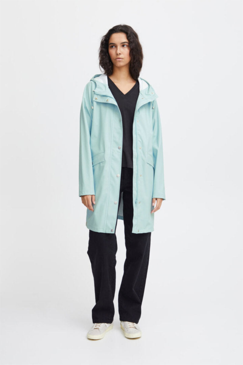 Tazi raincoat, duck egg