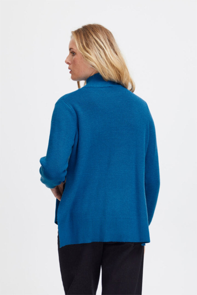 Boston slash jumper, azure