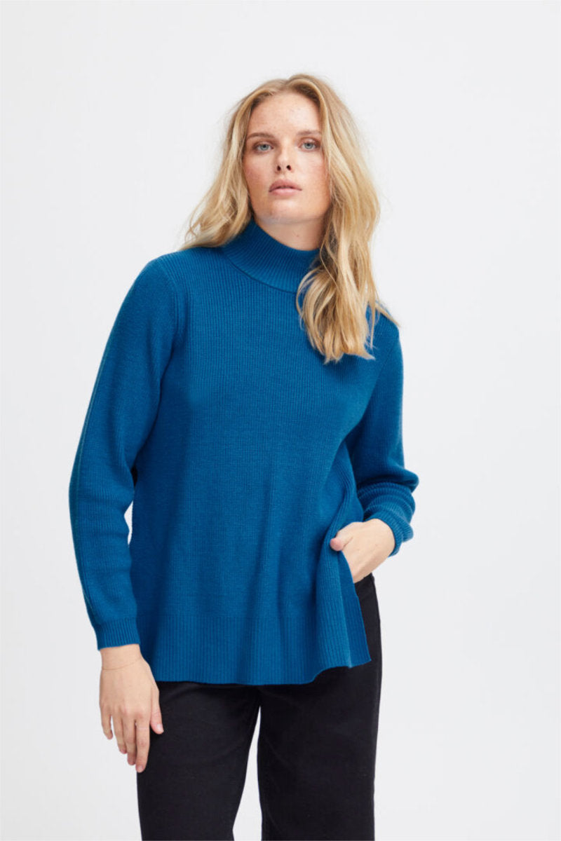 Boston slash jumper, azure