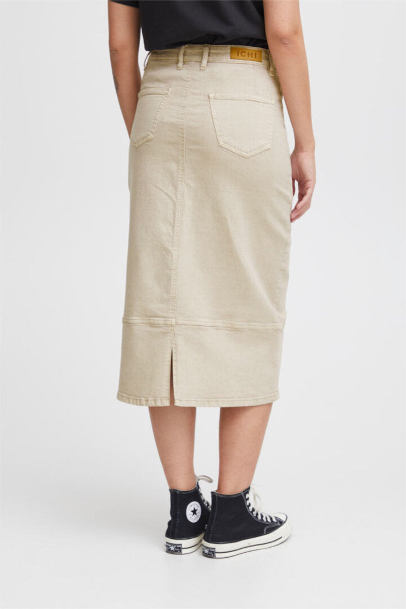 Cenny jean skirt, stone