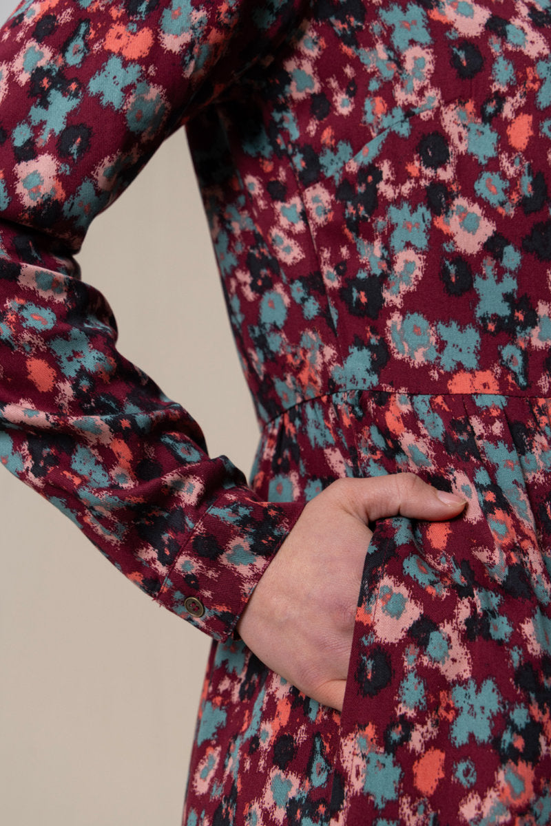 Seasons dress, mulberry