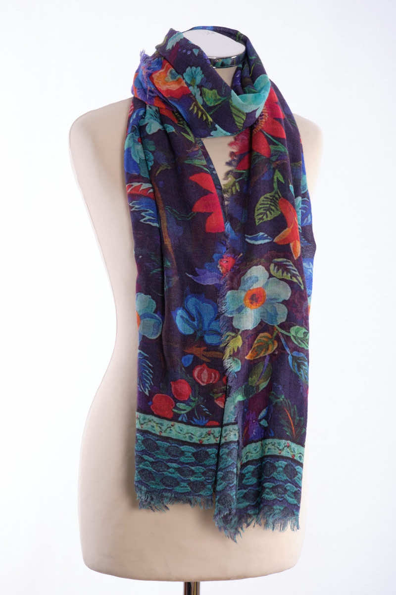 Ombre scarf, multi