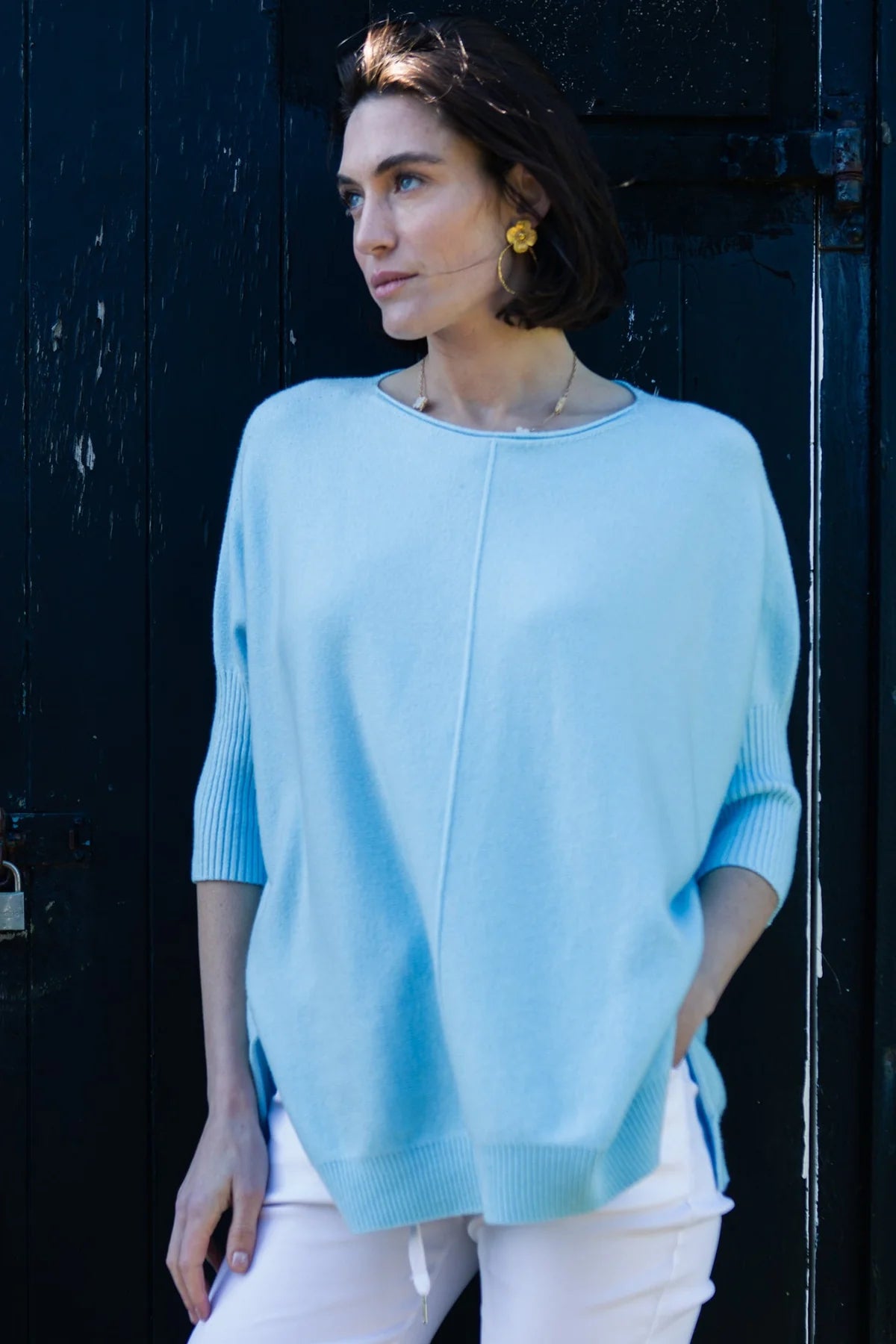 Chelsea jumper, baby blue