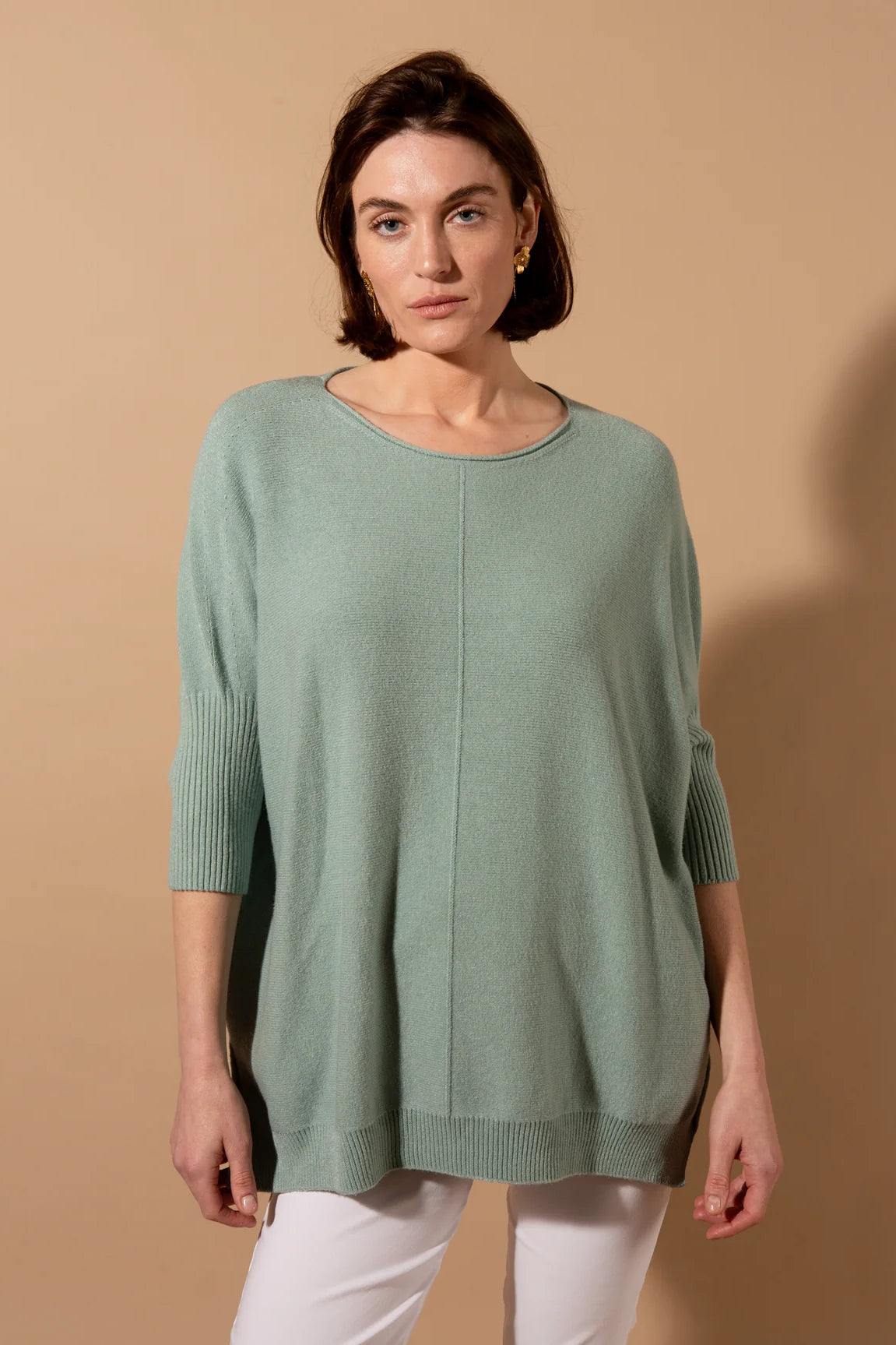 Chelsea jumper, duck egg