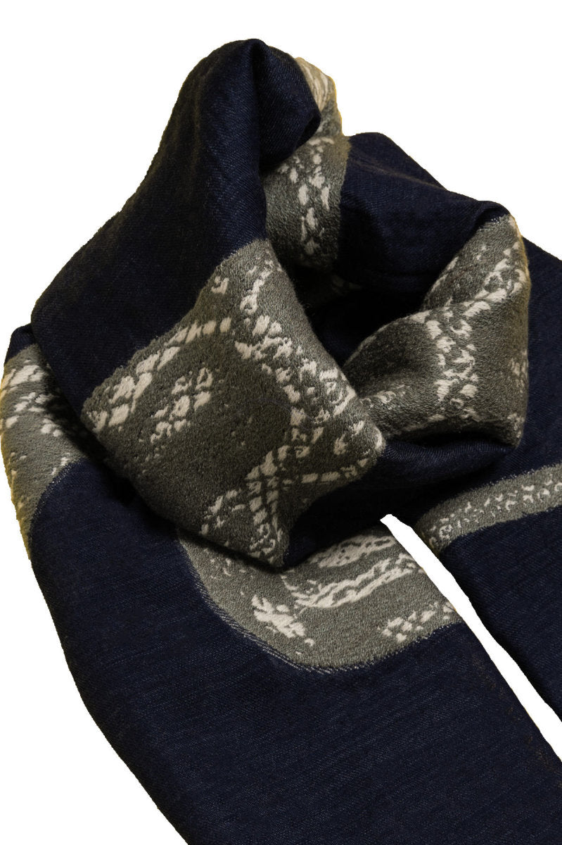 Snake scarf, Navy