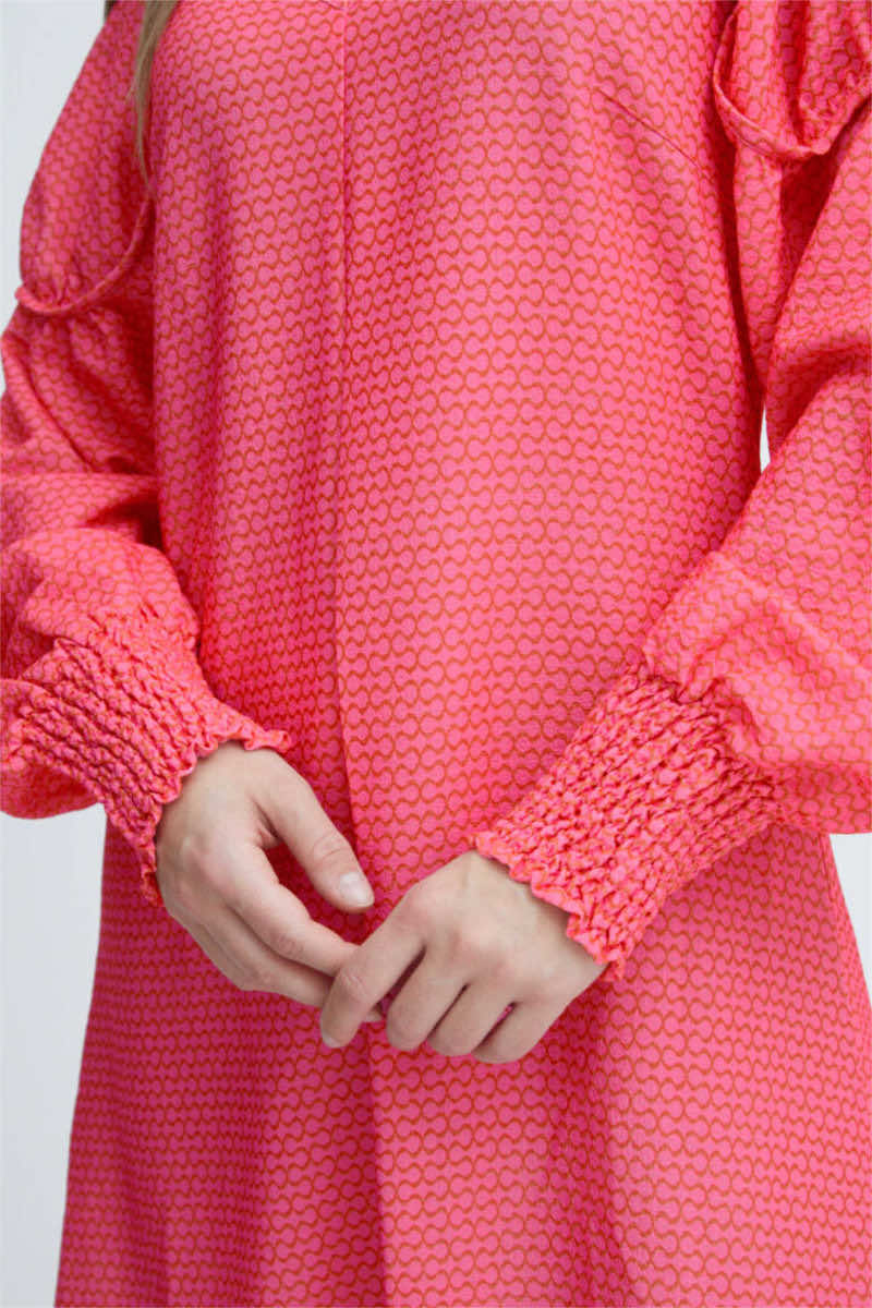 Savino dress, shocking pink