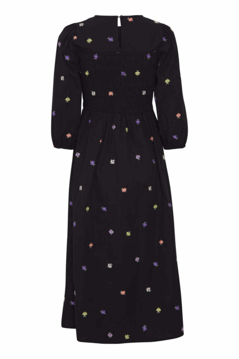 Hanla embroidered dress, black