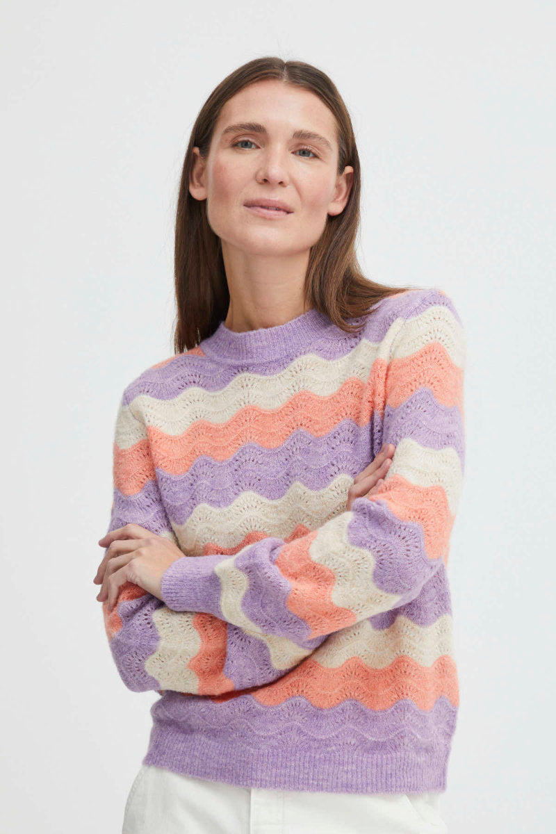Martine wave jumper, lilac