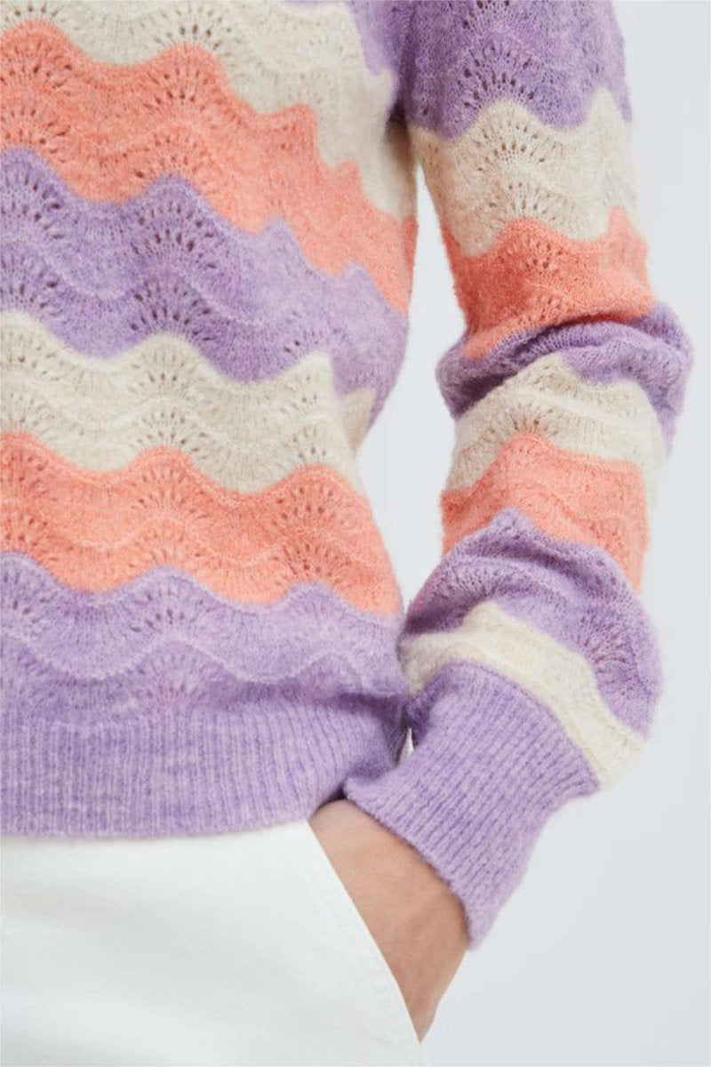 Martine wave jumper, lilac