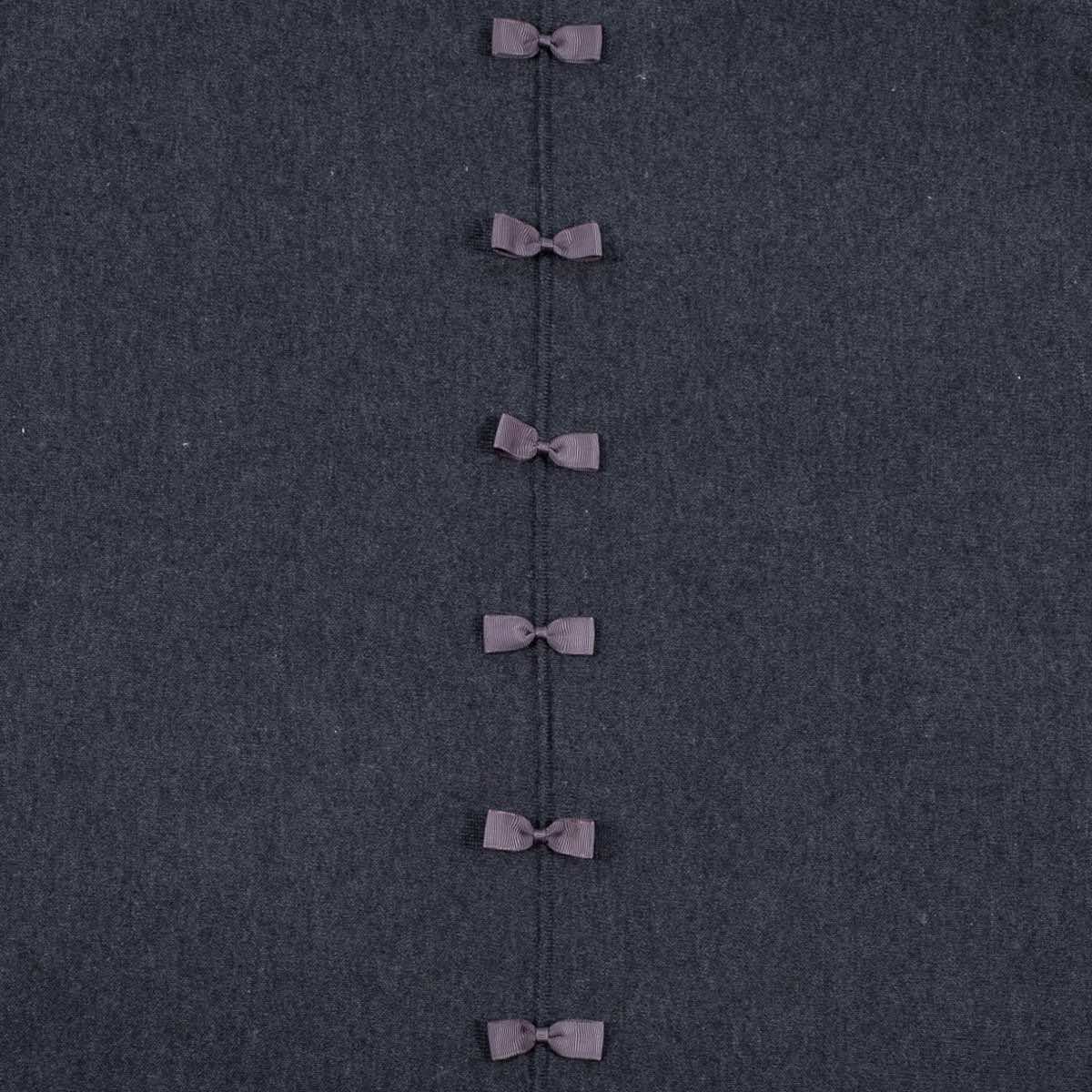 Bow back jumper, charcoal