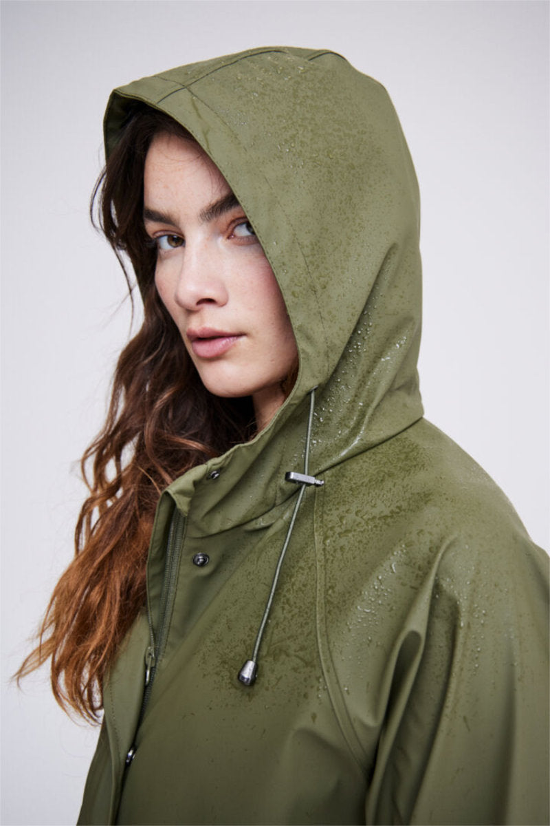 Tazi raincoat, olive