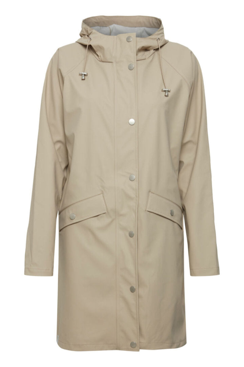 Tazi raincoat, stone