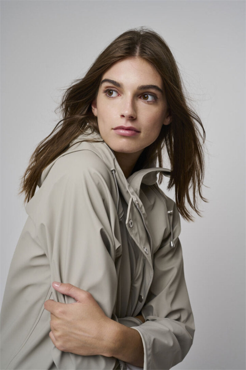 Tazi raincoat, stone
