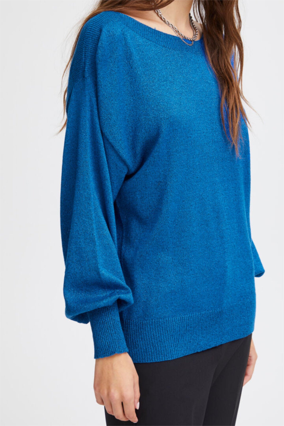 Mopaz top, lapis blue