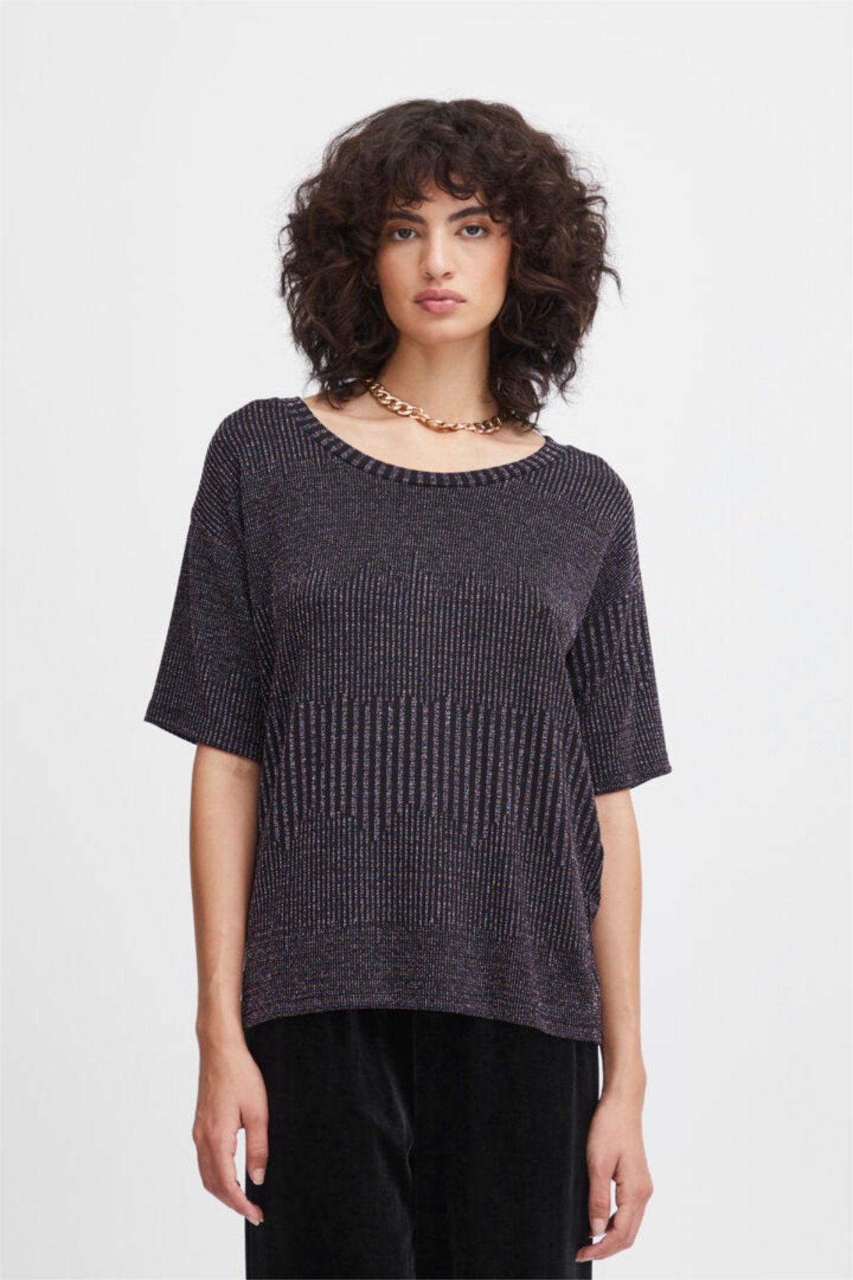 Nila Tee shirt, black