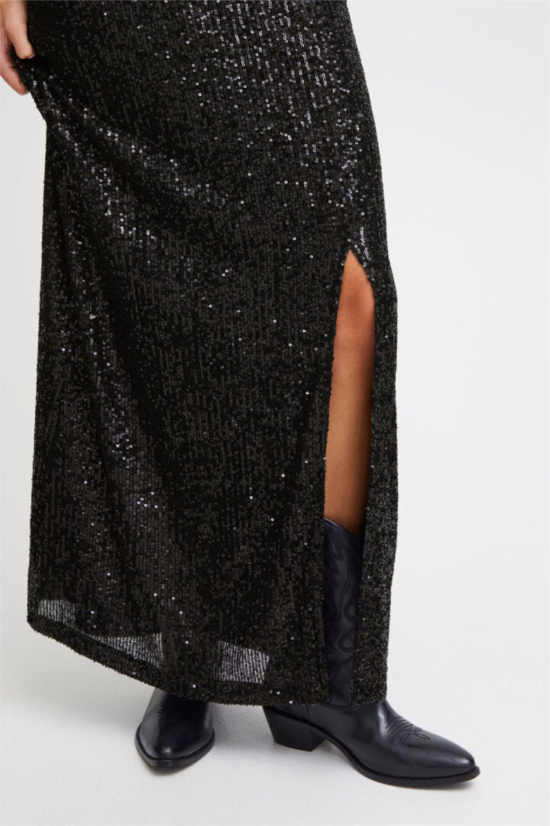 Fauci long skirt, black