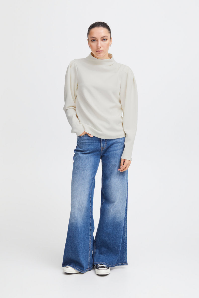 Naida top, soft white