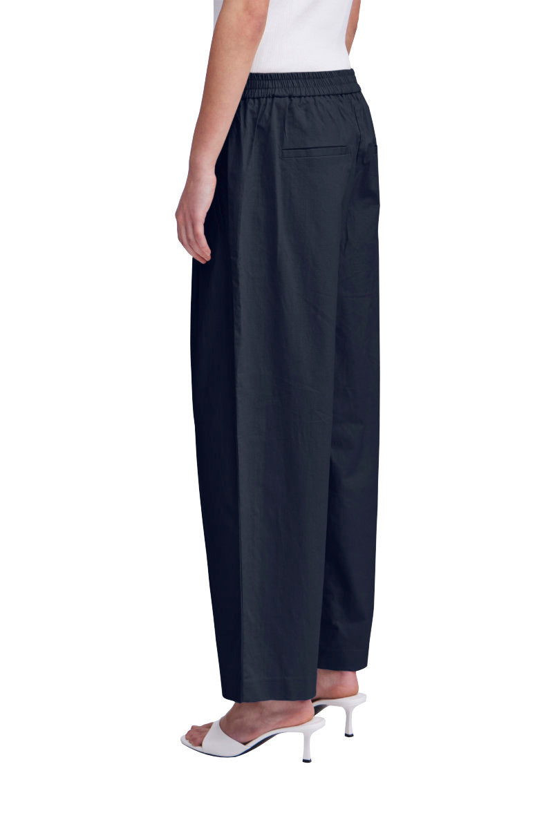 Unica wide leg trousers, navy