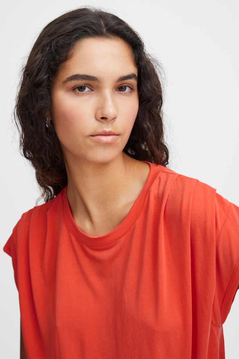 Lisken top, orange