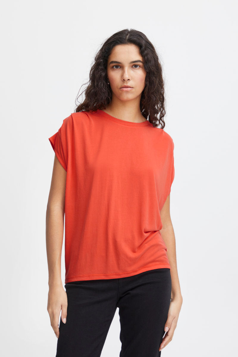 Lisken top, orange