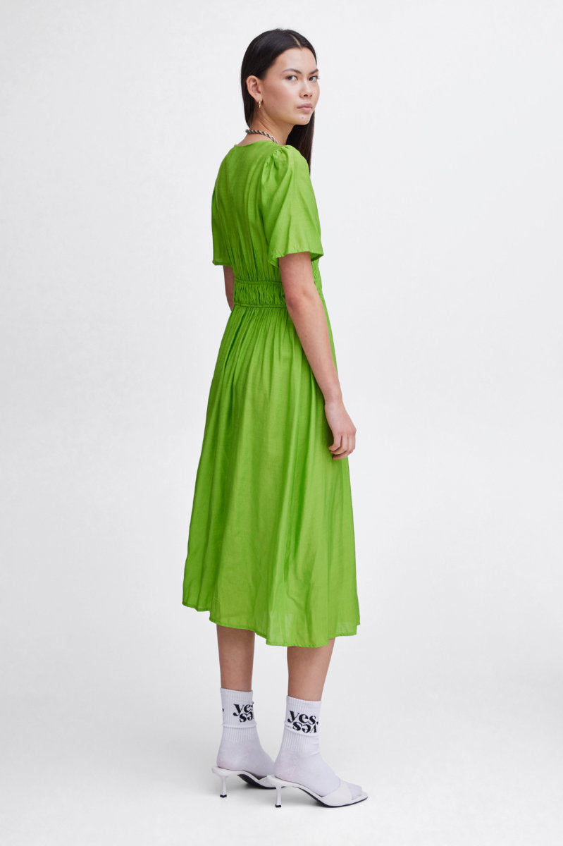 Quilla midi dress, lime