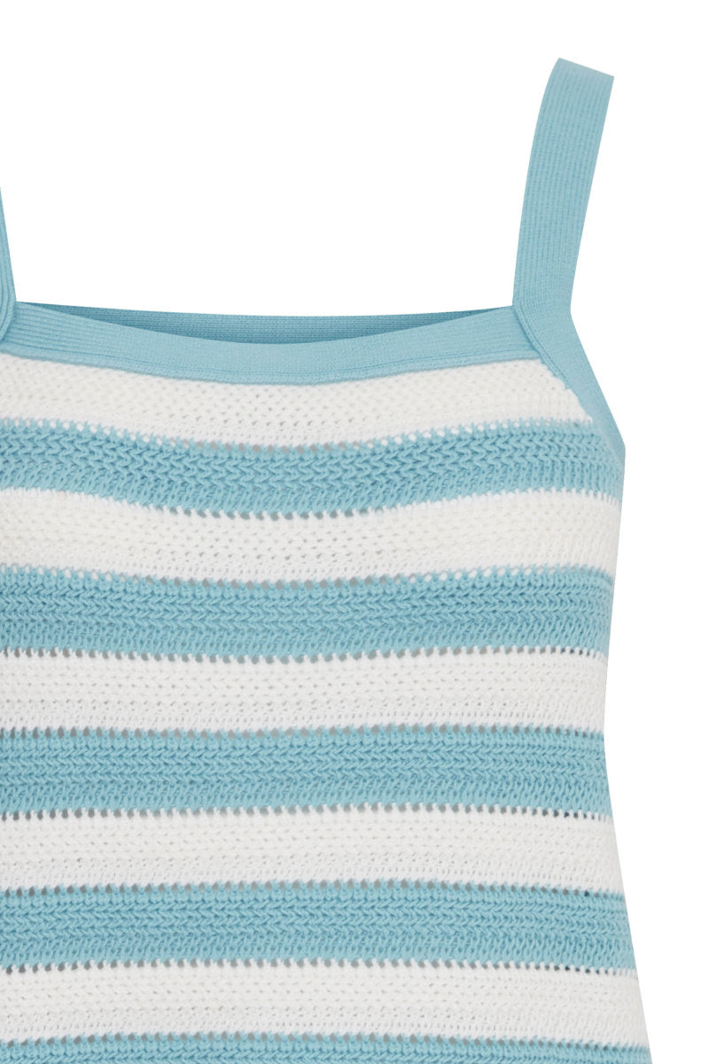Dotties top, eau de nil