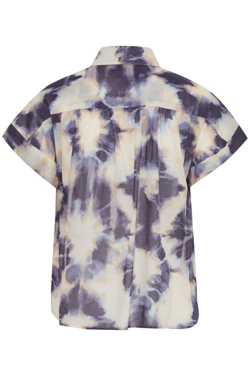 Emmeretta shirt, navy and cream