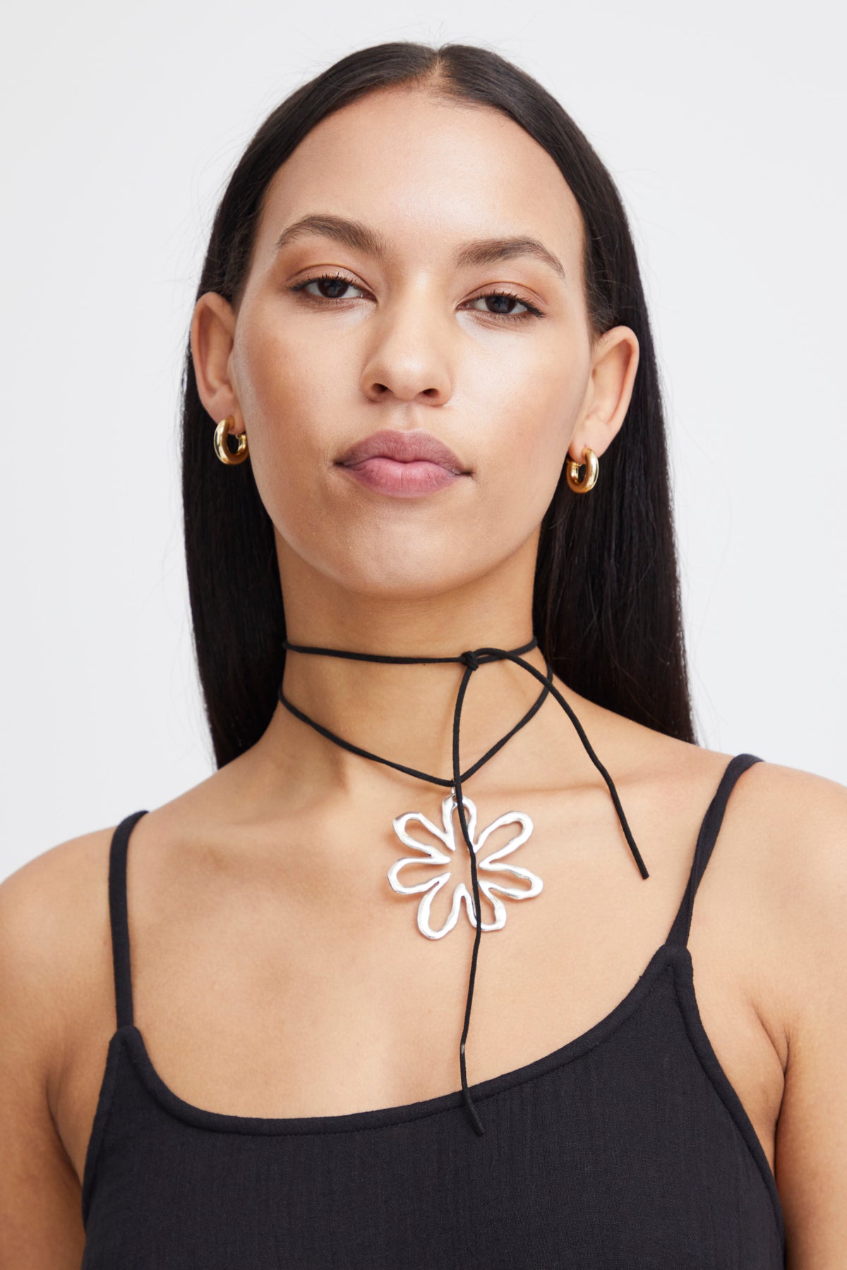 Foxa strappy dress, black
