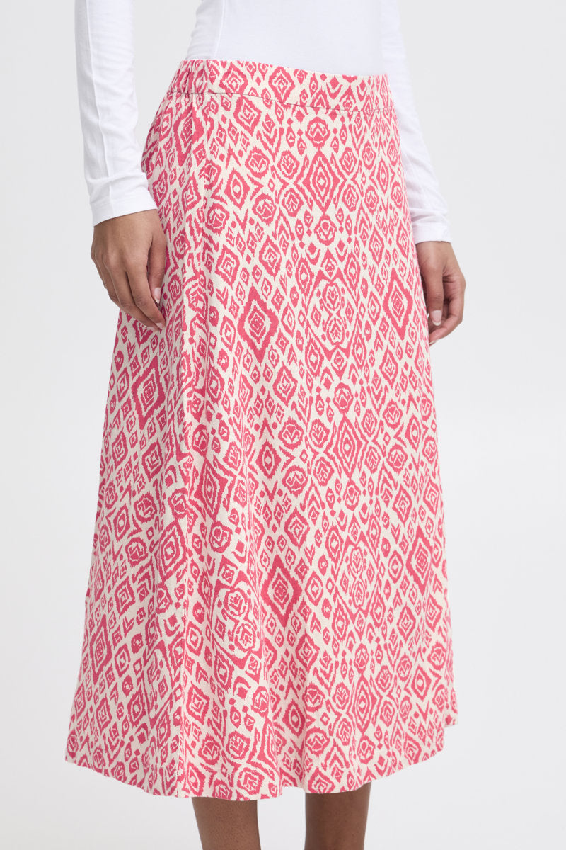 Linno skirt, coral