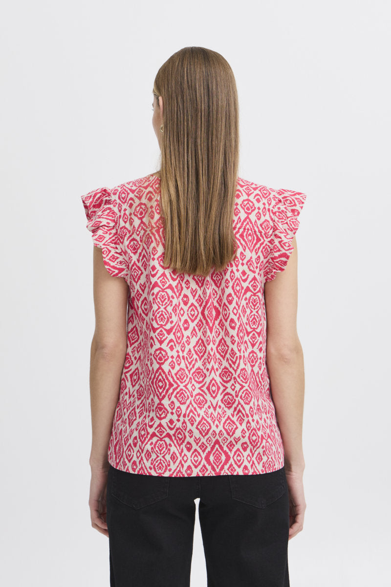 Linno top, coral