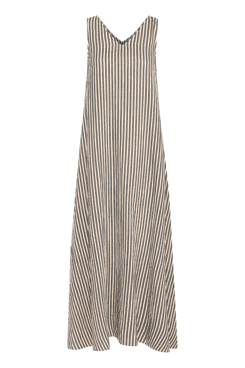 Foxa stripe dress, stone