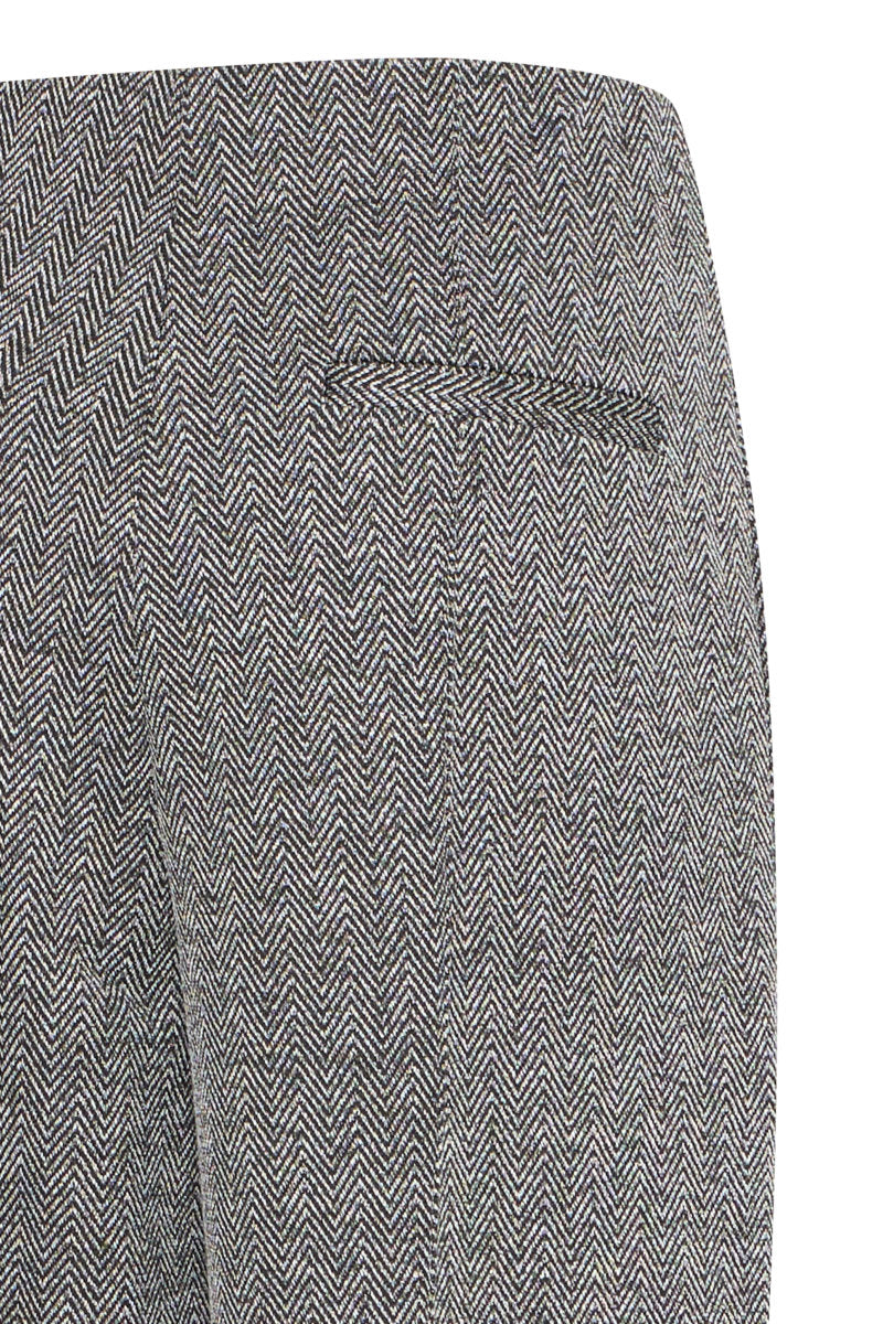 Kate herringbone trousers, black