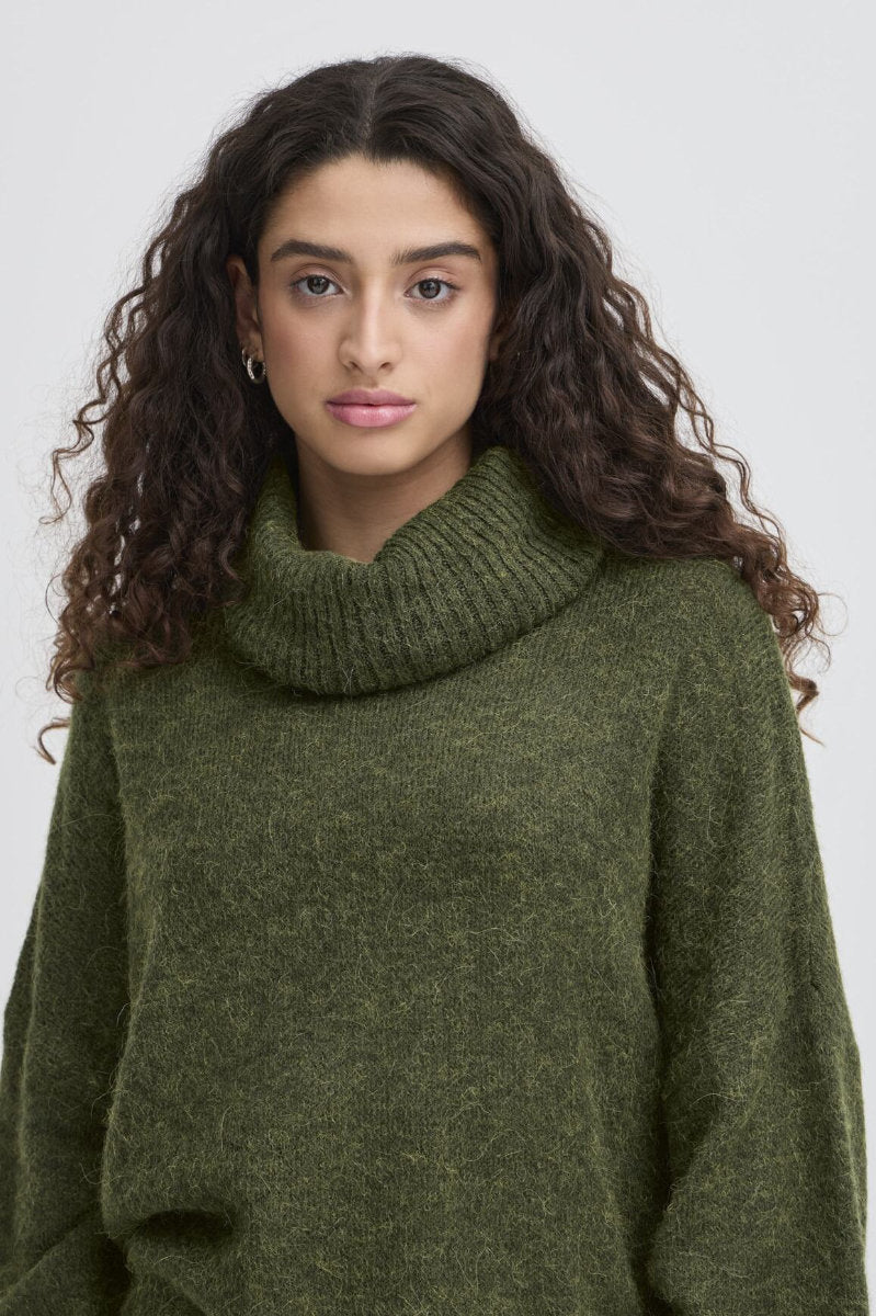 Kamara jumper, olive green
