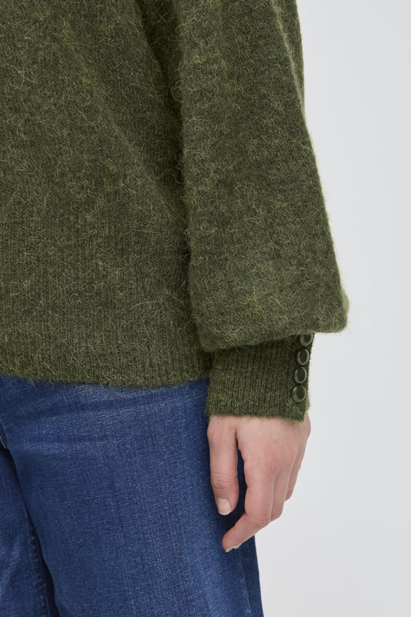 Kamara jumper, olive green