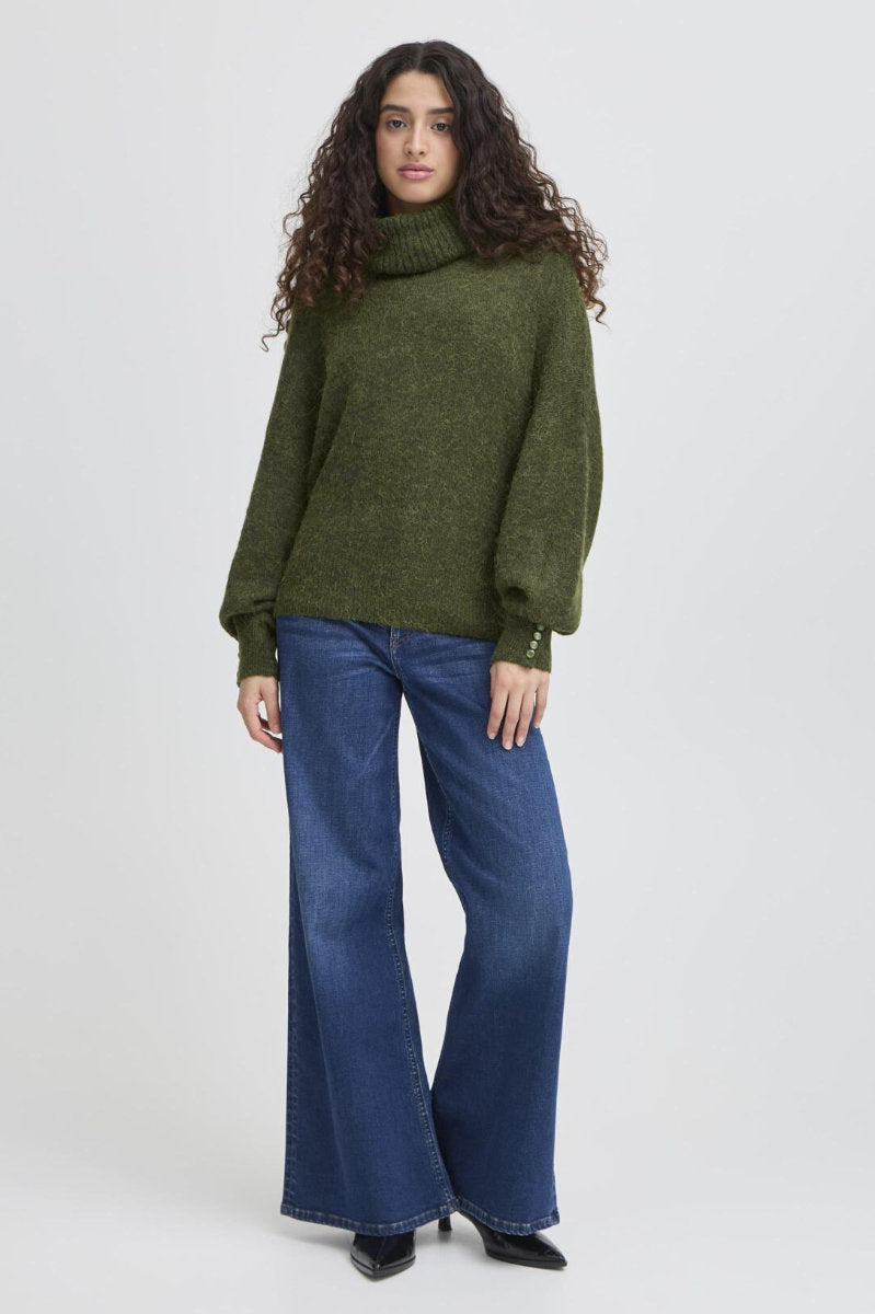 Kamara jumper, olive green