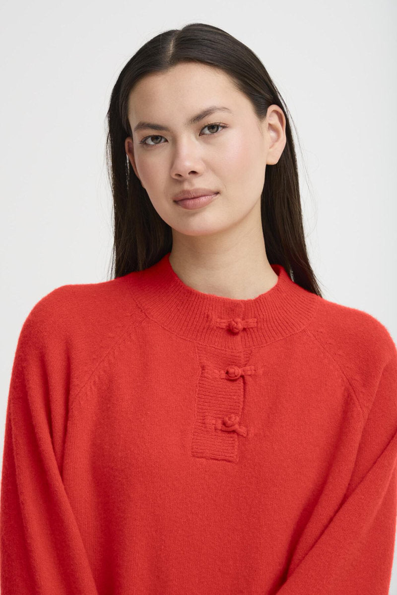 Dasila jumper, fiery red