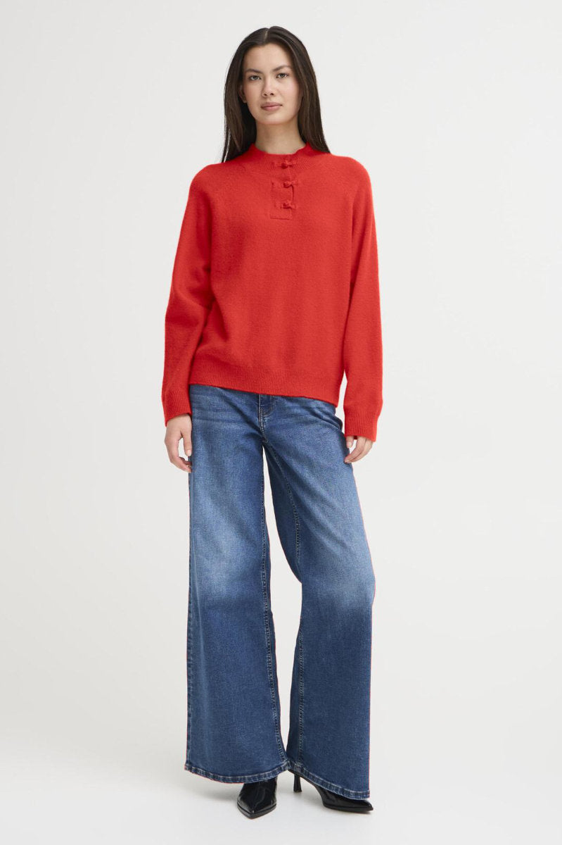 Dasila jumper, fiery red