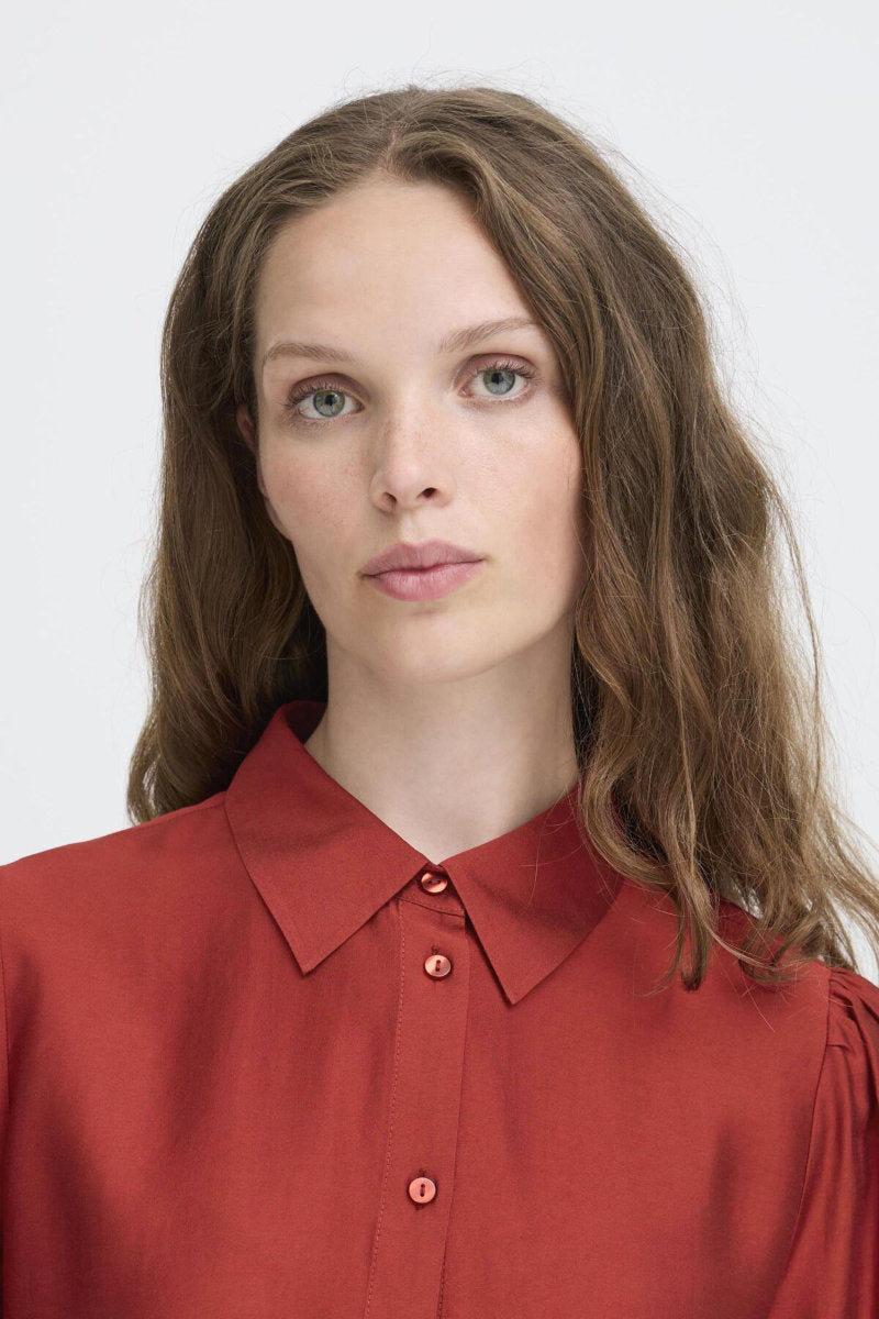 Karlani shirt, redcurrant