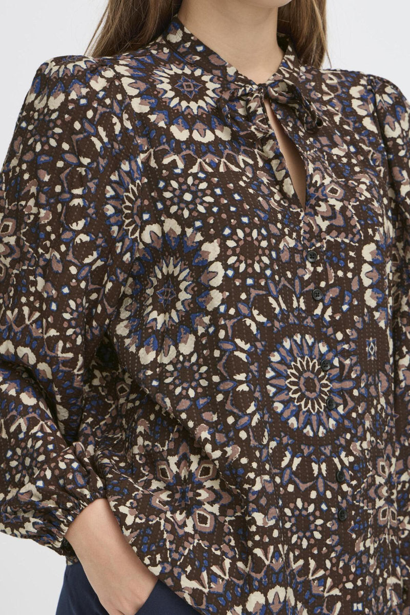 Craviz blouse, chocolate