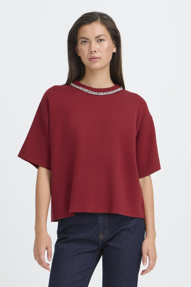 Dorise jumper, claret