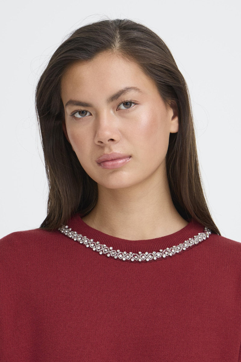Dorise jumper, claret